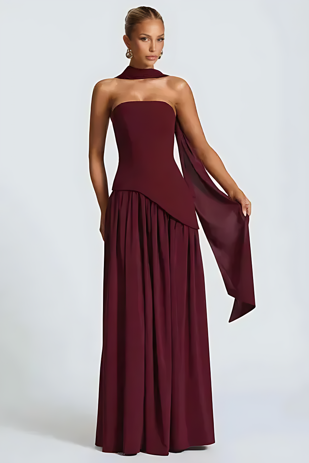 Amélie™ - Robe longue élégante avec fente latérale