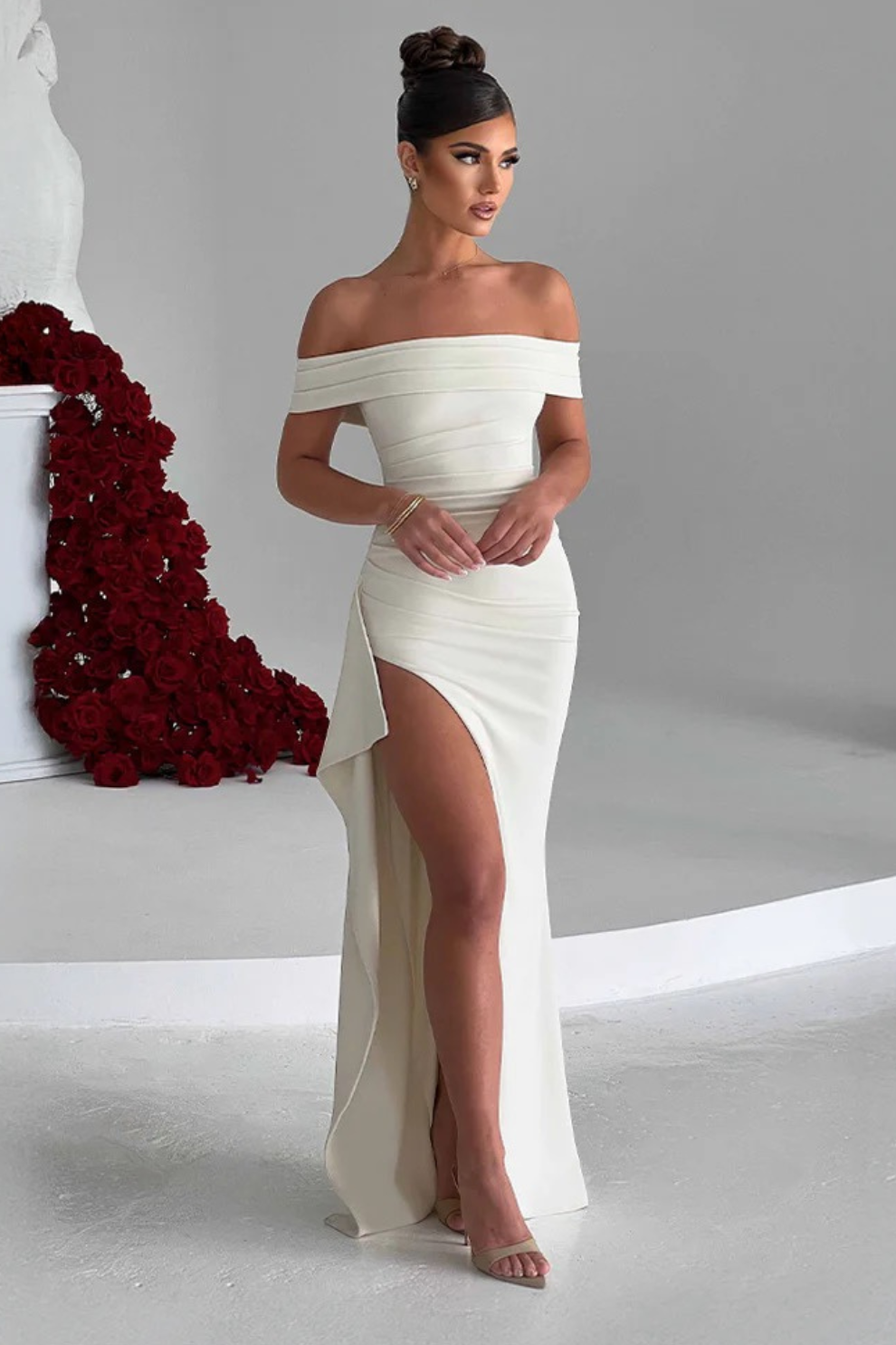 Estela™ - Robe longue sculptée deluxe élégante