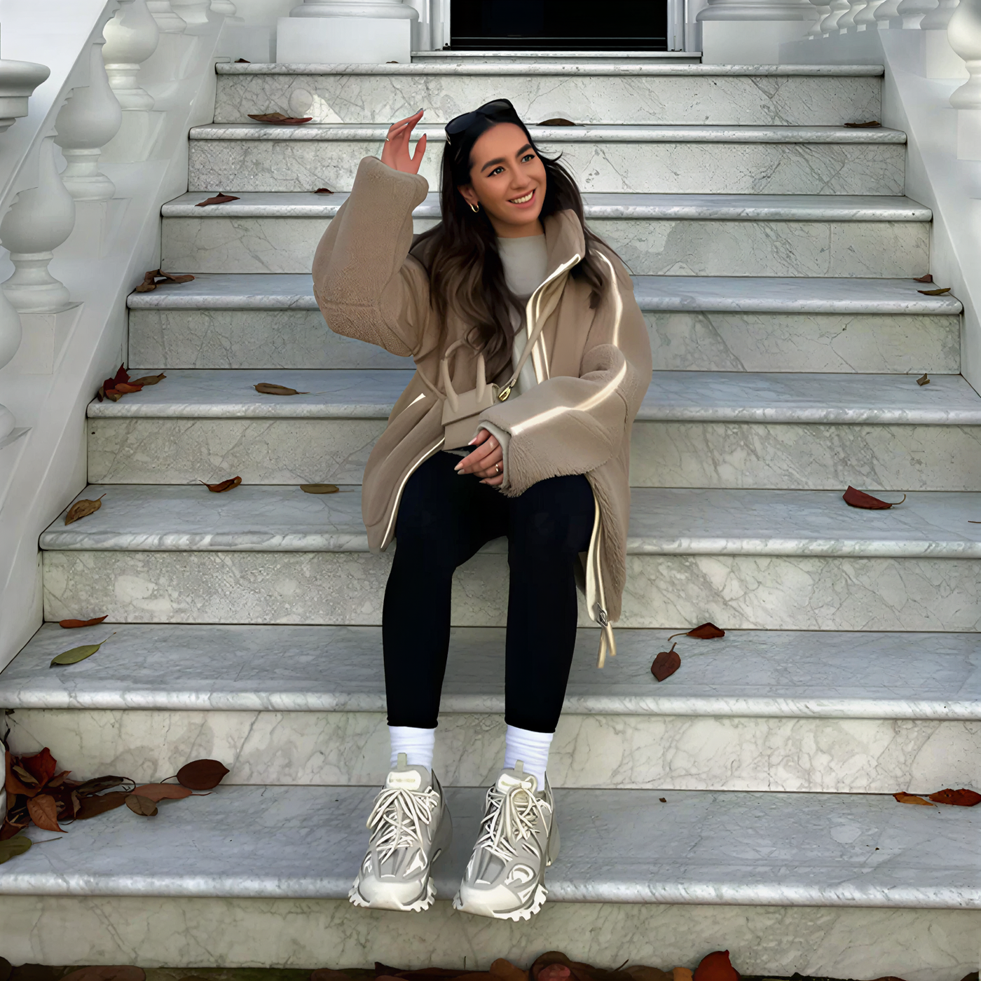 Zoé - Veste en polaire teddy