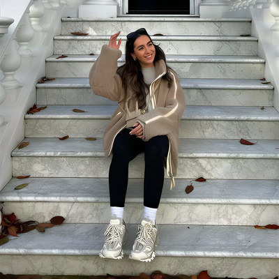 Zoé - Veste en polaire teddy