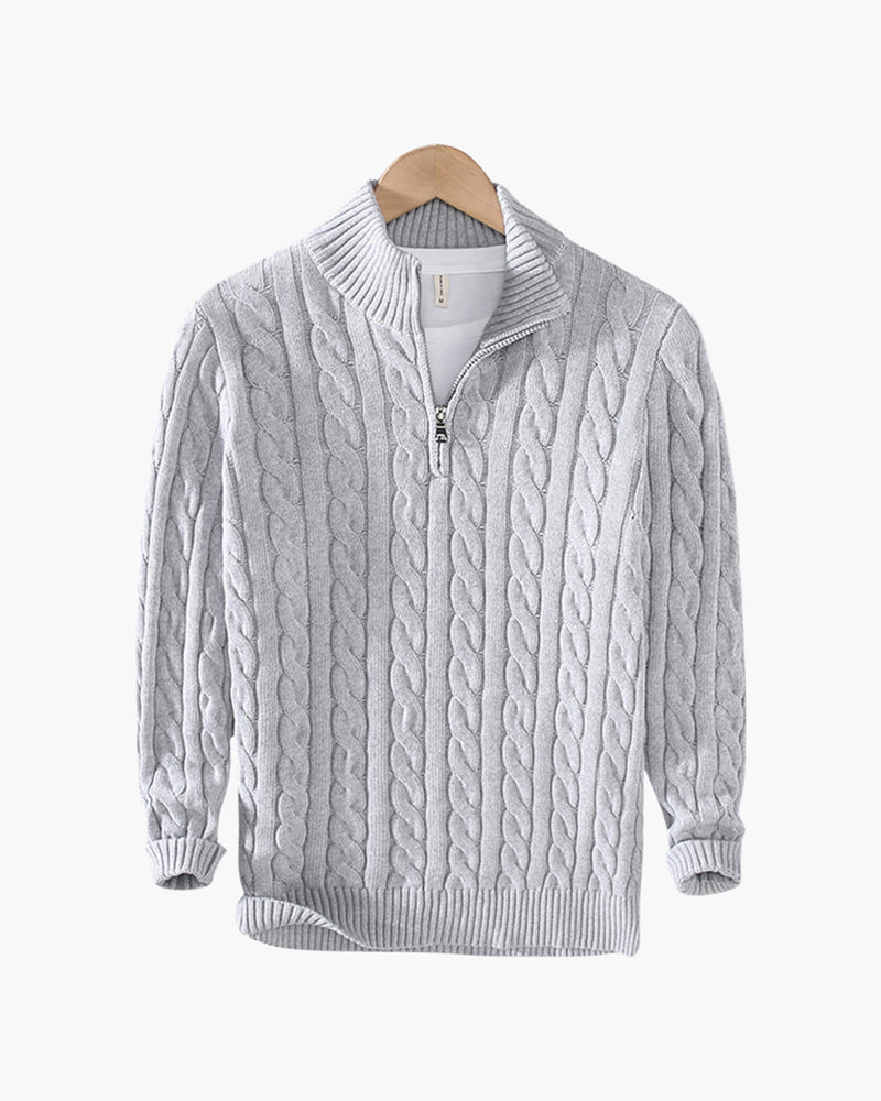 Louis™ – Pull Demi-Zip en Coton Premium