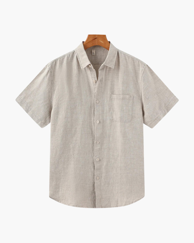 Maxence™ - Chemise en Lin à Manches Courtes