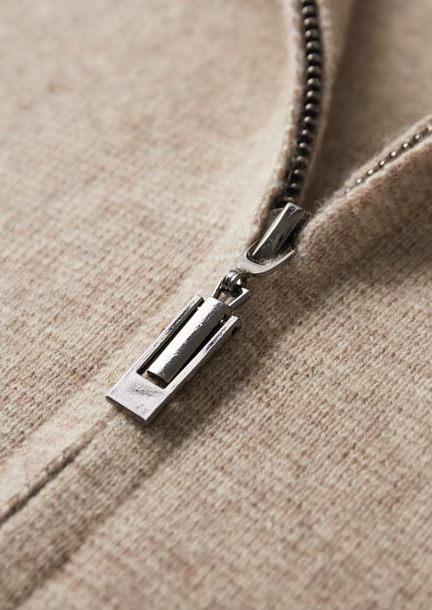 Théo™ - Polo Cardigan en Laine Mérinos Extra-Fine à Fermeture Éclair