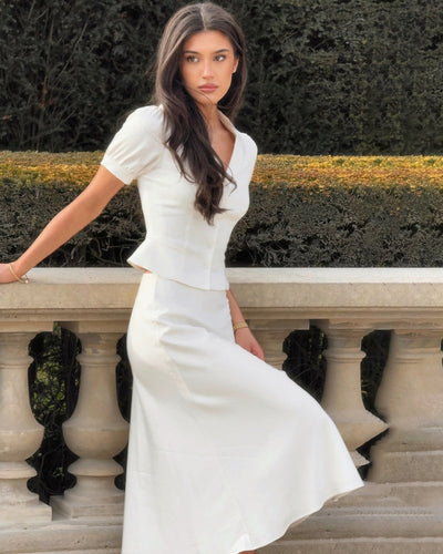 Élodie™ - Ensemble “Pearl” en Satin Lumineux