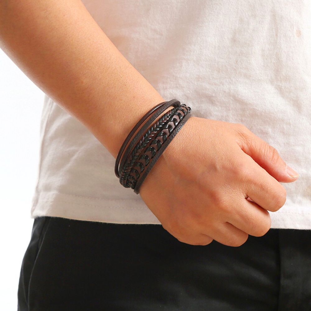 Antoine™ - Bracelet en cuir de luxe pour homme