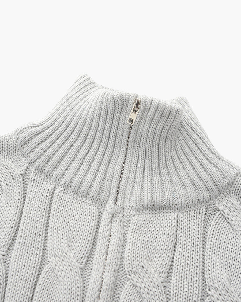 Louis™ – Pull Demi-Zip en Coton Premium