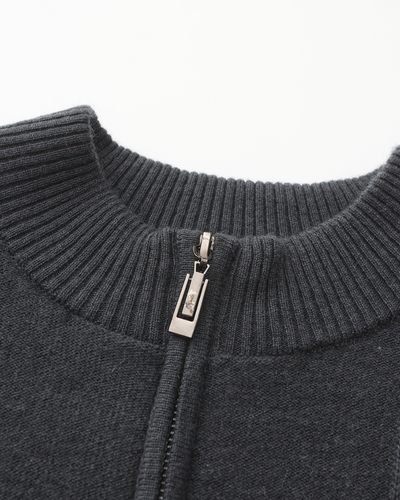 Antoine™ - Pull Demi-Zip en Cachemire Côtelé