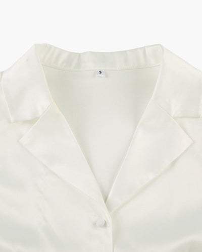 Élodie™ - Ensemble “Pearl” en Satin Lumineux