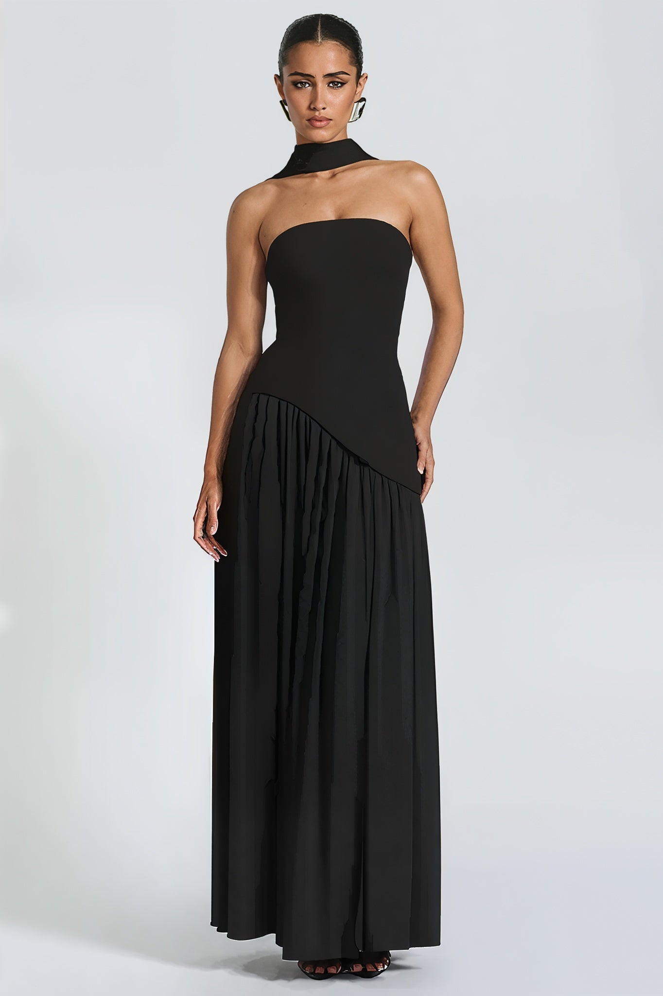 Amélie™ - Robe longue élégante avec fente latérale