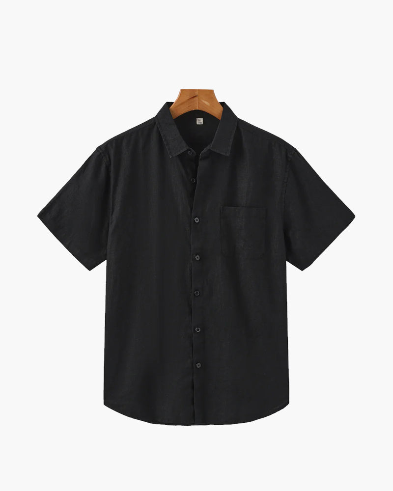 Maxence™ - Chemise en Lin à Manches Courtes