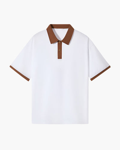 Léo™ - Polo “Como” à Col Contrasté