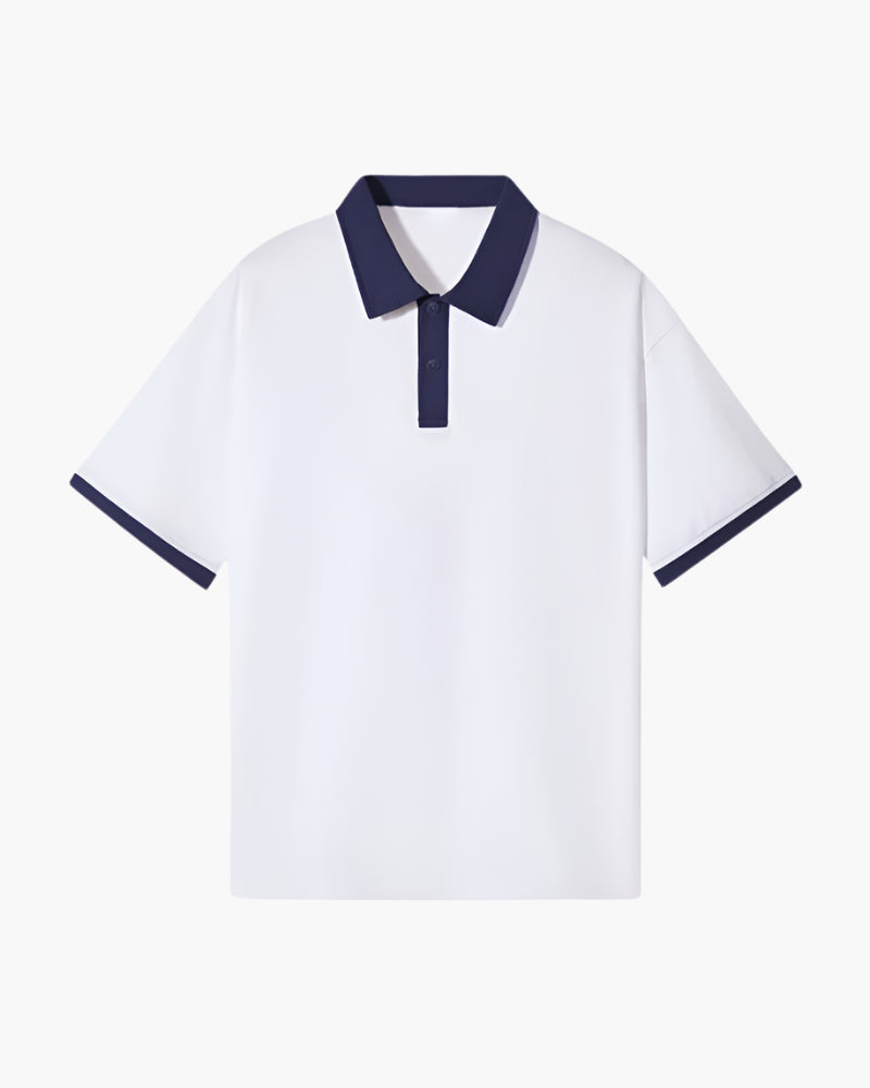 Léo™ - Polo “Como” à Col Contrasté