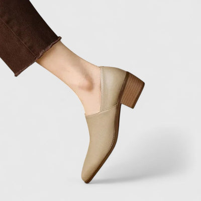 Clémence™ - Mocassins orthopédiques en cuir à bout pointu