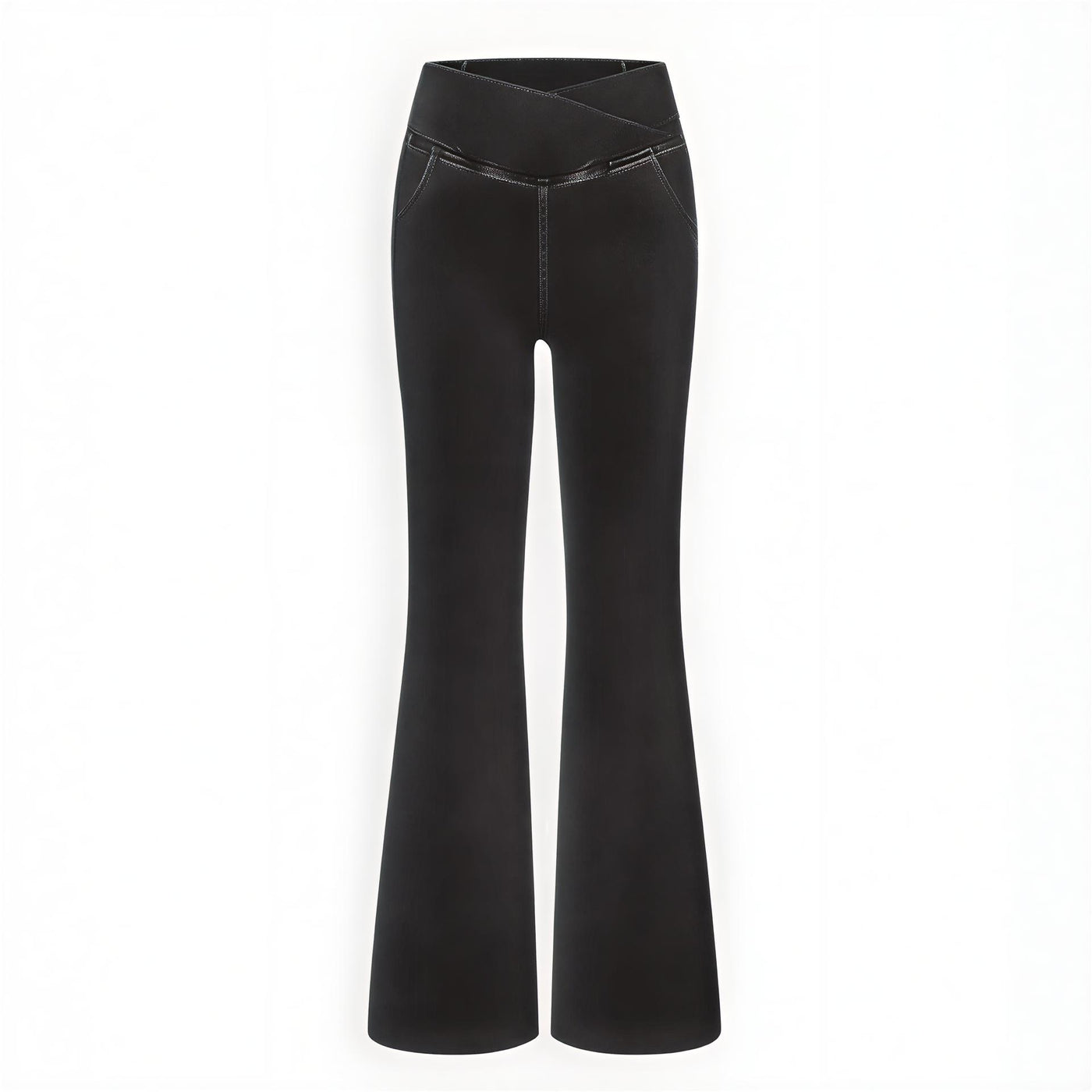 Camille™ – Jean Évasé Taille Haute en Denim