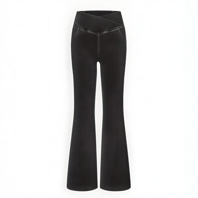 Camille™ – Jean Évasé Taille Haute en Denim