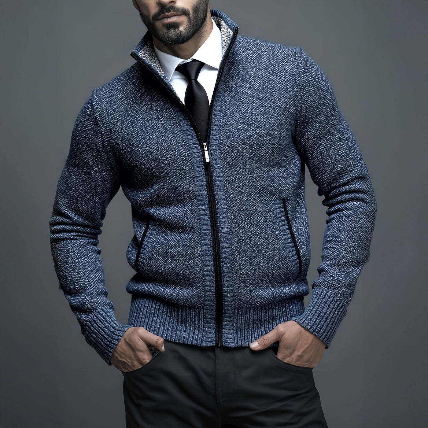 Adrien™ - Gilet Homme Luxe à Fermeture Éclair