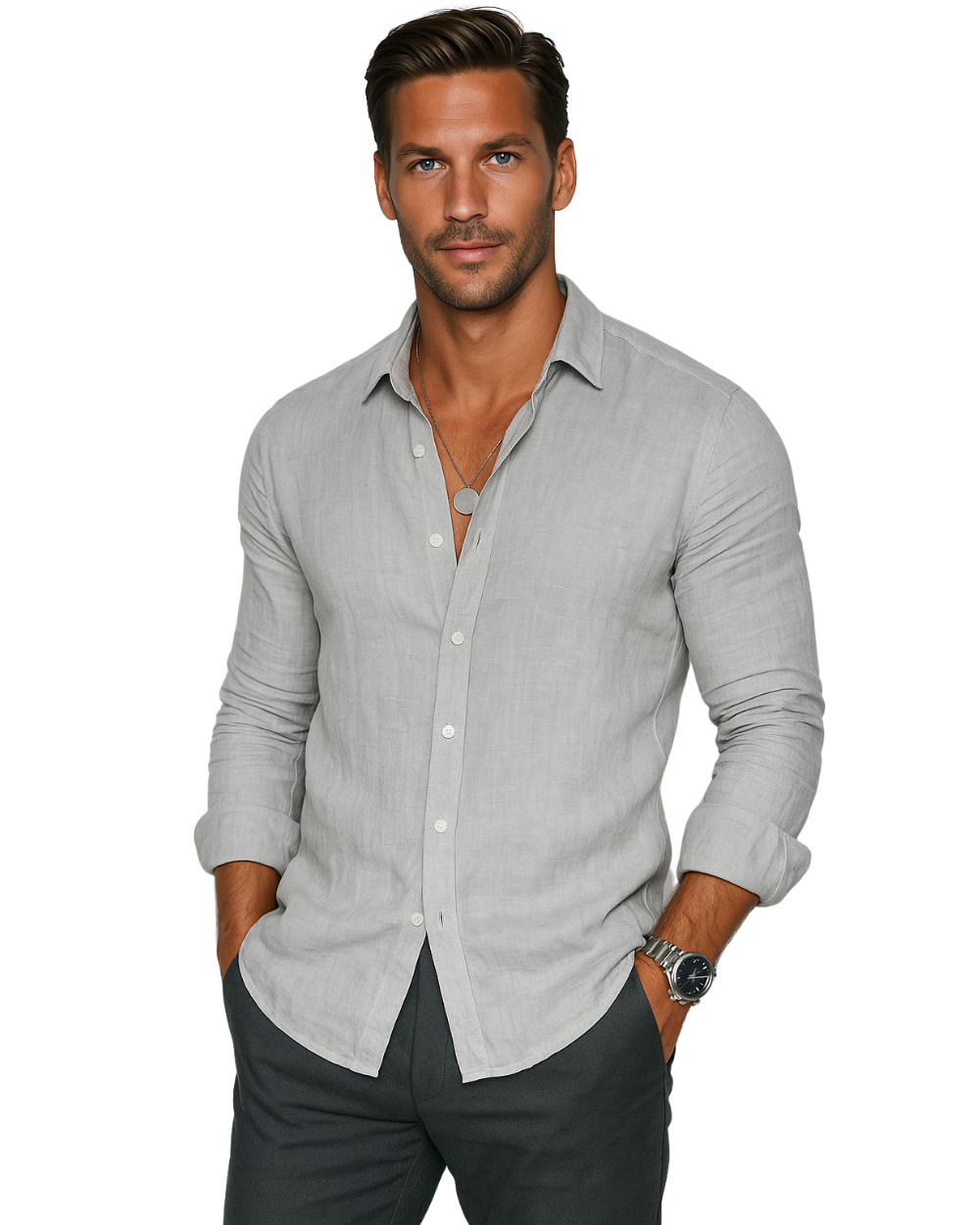 Lucas™ - Chemise casual en lin pour homme