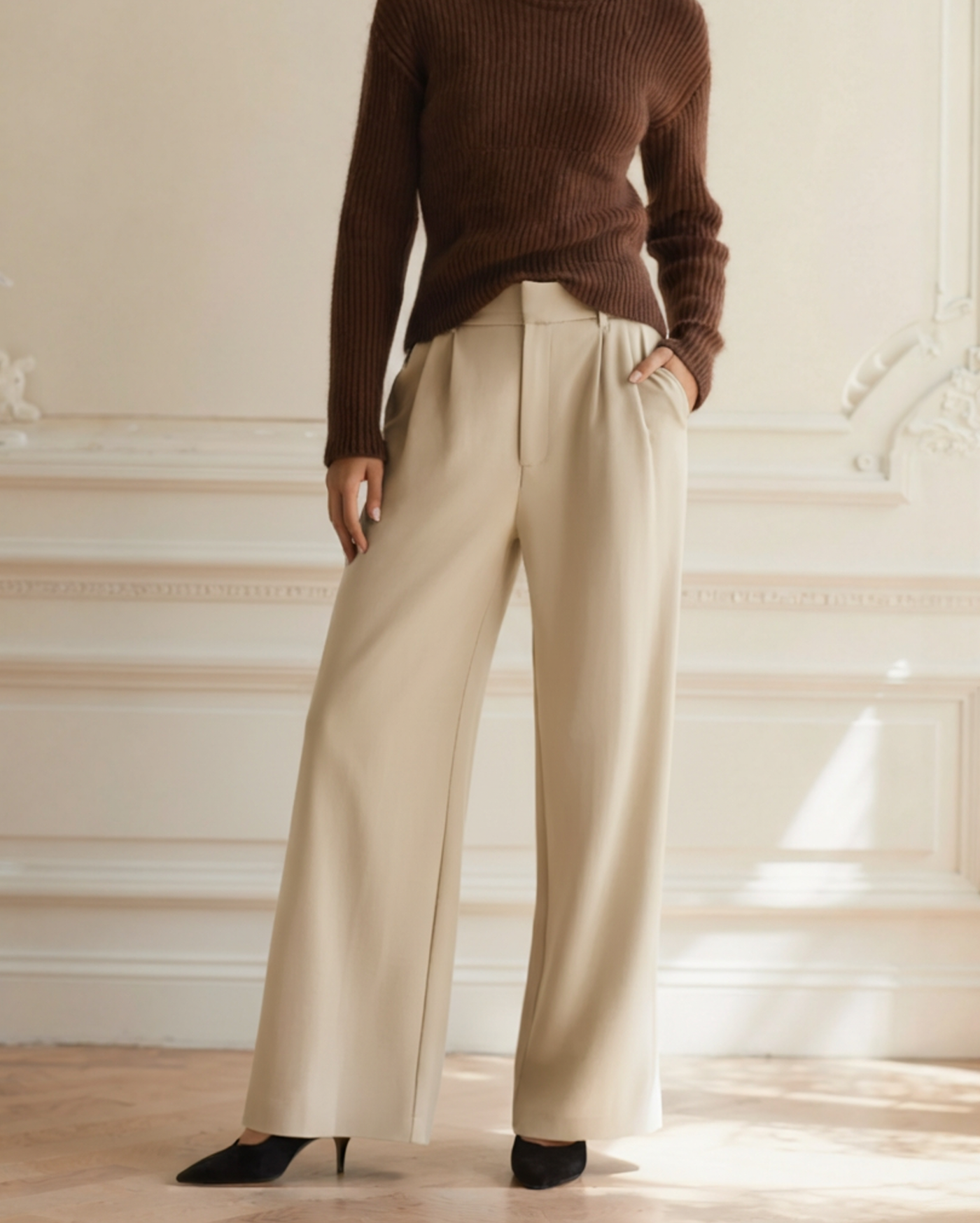 Sophie™ – Pantalon Évasé Élégant