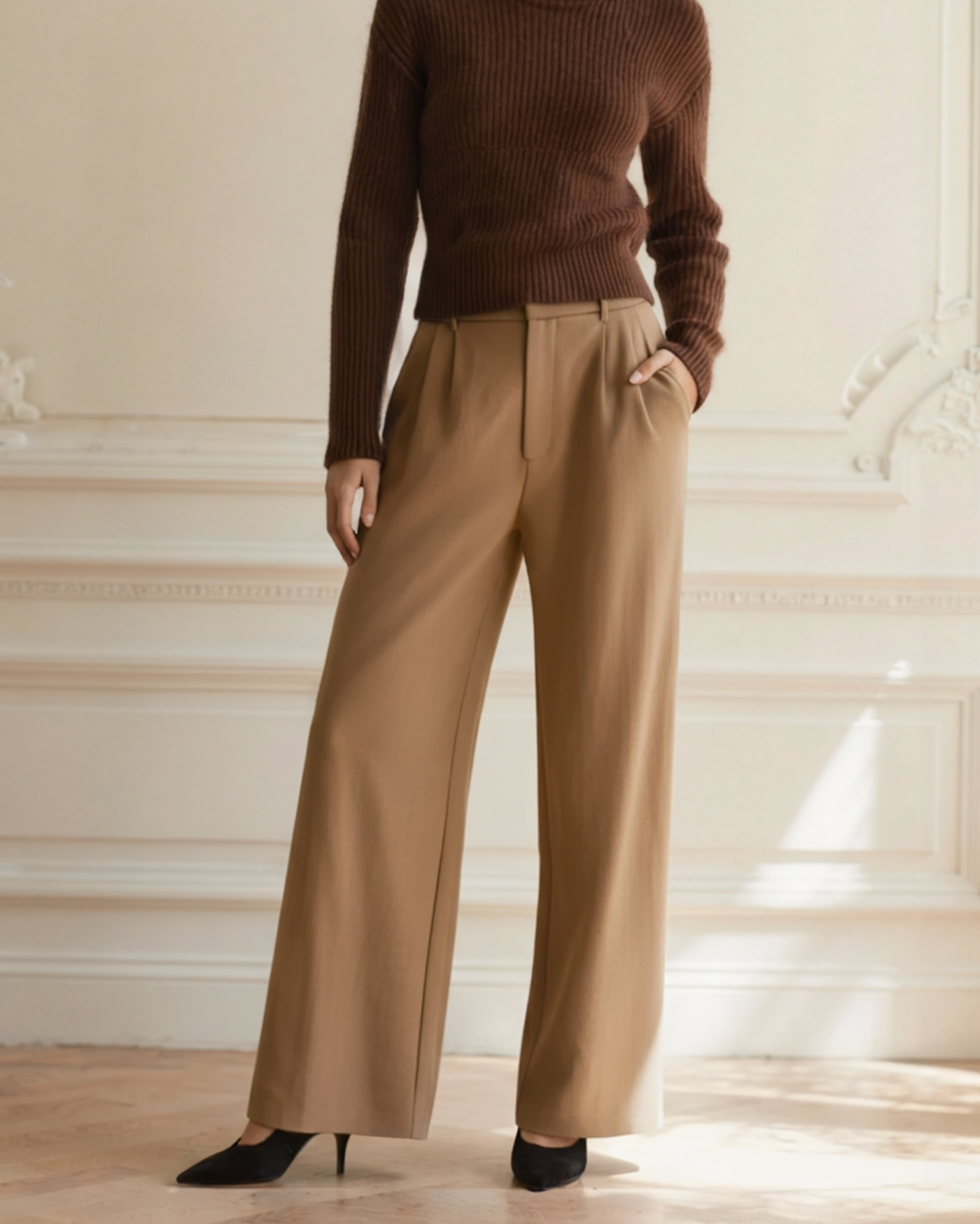 Sophie™ – Pantalon Évasé Élégant