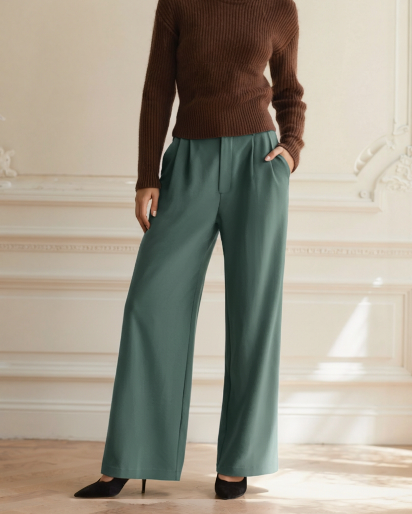 Sophie™ – Pantalon Évasé Élégant